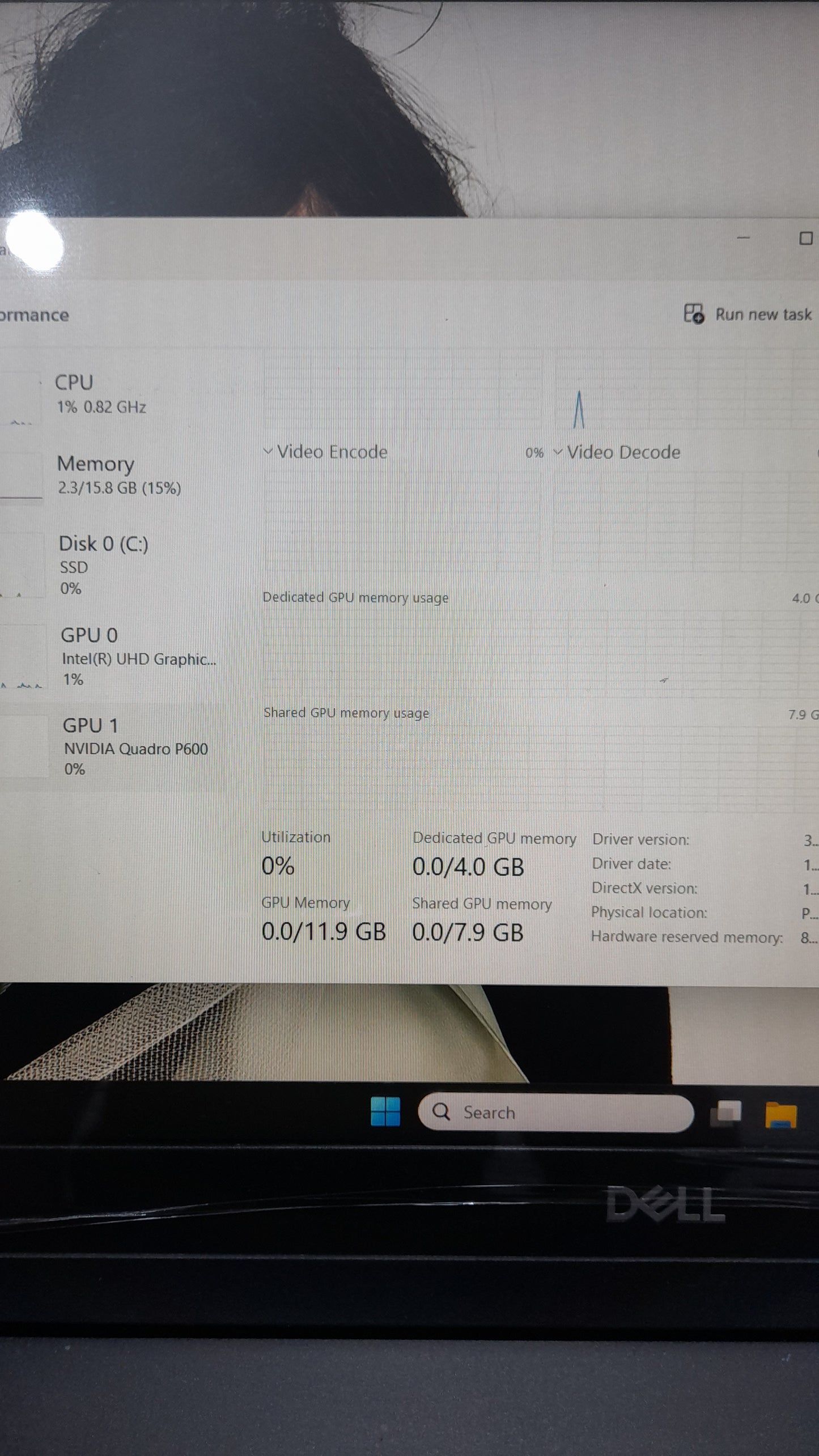 Dell precision 3530 i5 8TH generation 4G dedicated 8th Gen. Intel Core i5 - 256GB SSD - 16GB RAM 8G Total graphics